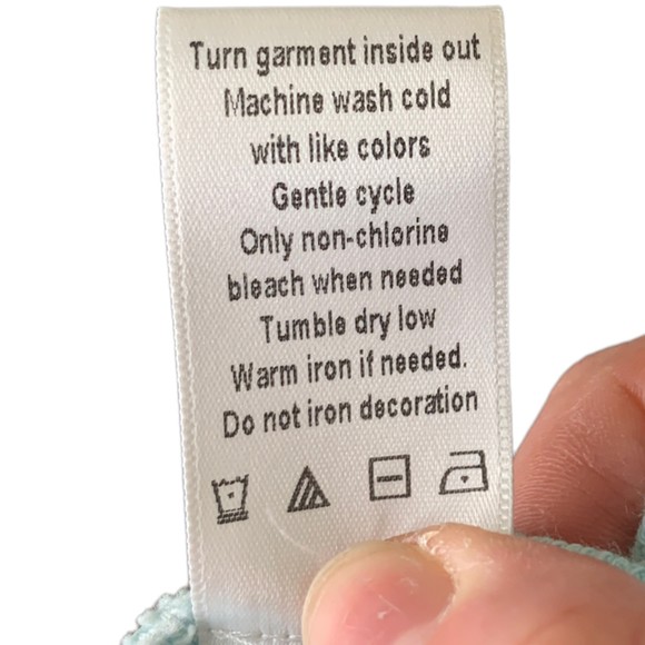 Lovers + Friends Women Bradley Jogger in Teal Green Tie Dye Small Elastic Waist - Picture 8 of 10